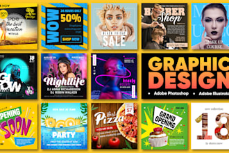 design youtube thumbnail, social posts, banners and covers