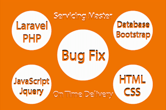 fix bug on the PHP laravel framework also database