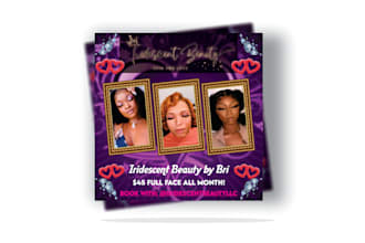 do beauty salon, makeup, hair extension or spa flyer