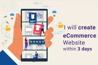 create wordpress or laravel or opencart ecommerce website
