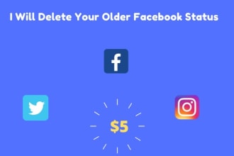delete your old facebook timeline status or post