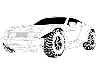 draw vector line art of any diagram, product or illustration