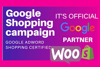 fix or setup shopify google shopping ads campaign including merchant centre feed