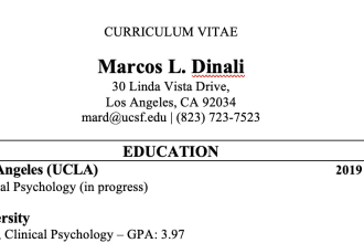 proofread and edit your resume or CV for graduate school