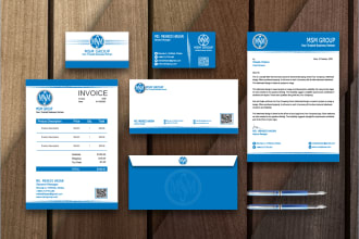 design modern business card and stationery items