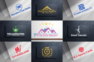 create modern minimalist luxury  business logo design