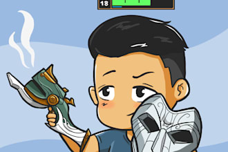 turn you into a cute chibi style drawing