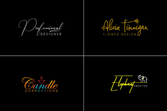 design candle, label, box packaging or photography logo