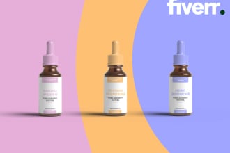 do product label design cosmetic packaging design box design