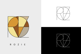 create a unique geometric logo name for personal use