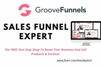 build sales funnel on groove funnel