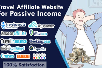 create automated travel affiliate website for passive income