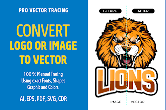 convert logo and images to vector files vector tracing