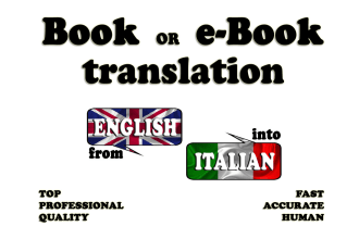 translate into italian your english book or ebook