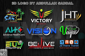 make professional 3d logo design
