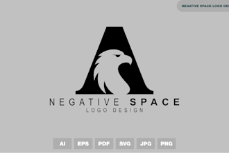 create minimalist and negative space logo design