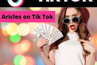 write SEO optimized content for  tik tok   and youtube