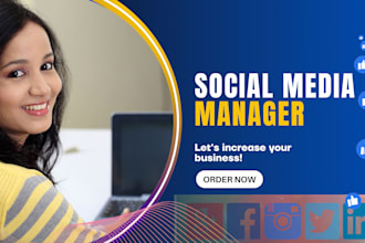 be your social media manager and virtual assistant