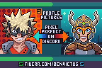 draw profile pictures and portraits in pixel art