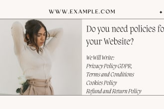 write powerful terms and conditions, gdpr and privacy policy