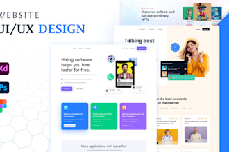 do modern website ui design in figma, xd,psd