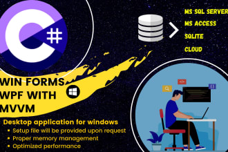 develop desktop application for windows using c sharp