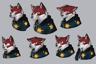 draw furry characters , no ai