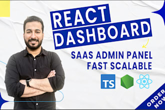 build a react admin dashboard or saas admin panel