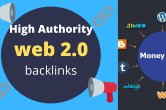 creat high authority web 2 0 backlinks