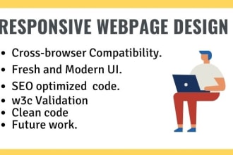 convert your design file into a full responsive web page