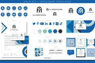 design a logo and social media kit branding