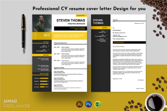 do infographic resume design and CV design