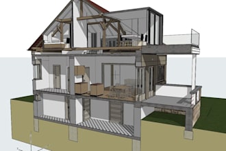 create detailed 3d models in archicad v 25 or 27
