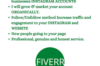 professionally grow your followers on instagram page