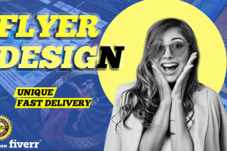 design flyer, poster, brochure, leaflet, handout