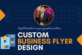 design custom  business flyer design or corporate flyer