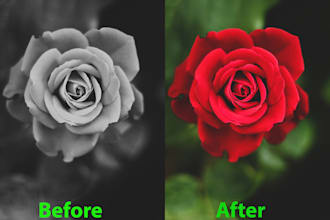 do damaged ,black photo into awesome