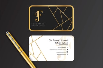 design you a luxury and a clean business card and stationery