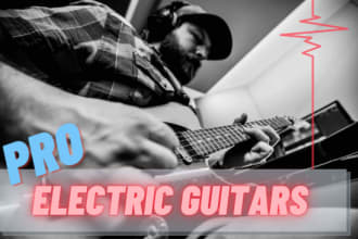 record professional electric guitars for your song