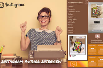 promote your book through an author interview on instagram