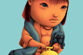 make hand drawing illustration, digital painting