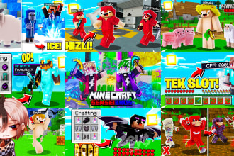 make best minecraft 2d thumbnail for you
