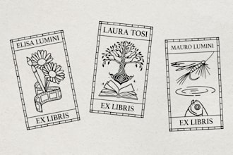 design an ex libris, bookplate or stamp for you