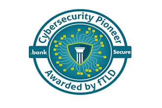 design an international cybersecurity banking award logo