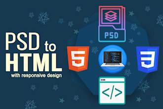 convert PSD, ai, PDF, xd, sketch, and cdr to HTML