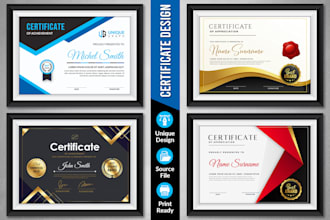 design a professional certificate