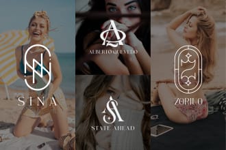 do modern minimalist luxury fashion and clothing logo design