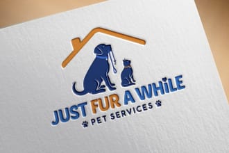 design professional pet shop and custom dog animal logo