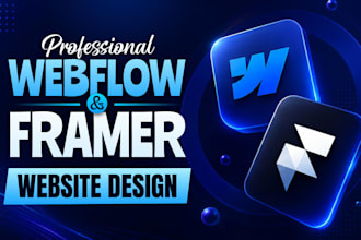 design, redesign webflow, framer website, and landing page