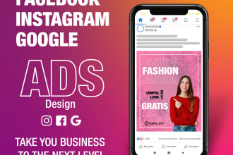 design creative facebook, instagram and google ads or banner